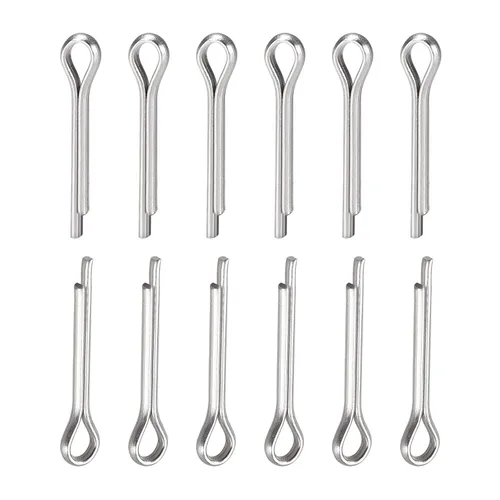 Miniatura 17 de DTGN Pasadores de clip de chaveta de 0.039 in x 0.394 in (DXL), paquete de 30 - Bueno para maquinaria - Sujetadores de horquilla de acero inoxidable
