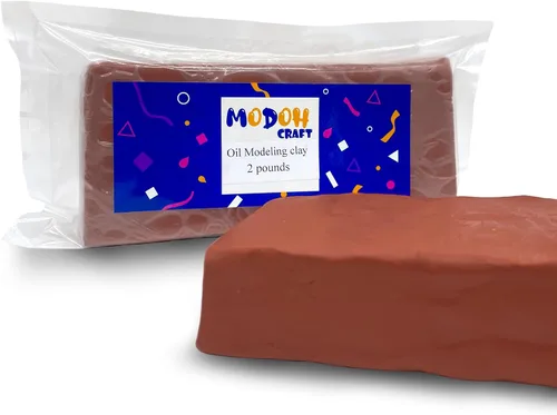 Miniatura 7 de Arcilla de modelado a base de aceite de plastilina, no se endurece, reutilizable, no tóxica, sin horneado, profesional, a base de aceite, sin
