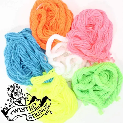 Miniatura 2 de Twisted Stringz Cuerdas Yo-Yo – Poliéster – Cuerda YoYo Regular Sólida – Paquete de 10 (Naranja Sólido)