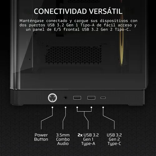 Miniatura 9 de Corsair Frame 4500X RS-R ARGB - Chasis para PC semitorre con vidrio panorámico – Sistema de montaje InfiniRail, compatible con radiadores duales