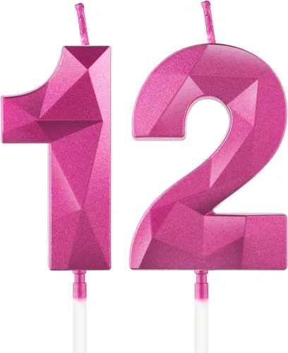 Miniatura 157 de Velas de cumpleaños número 15, velas número 15, velas de feliz cumpleaños de oro rosa para pastel, decoraciones de cobertura de pastel de diseño 3D