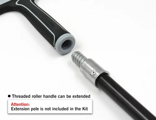 Miniatura 3 de ROLLINGDOG Cuchillo de cinta de 24 pulgadas, cuchillo de cinta para paneles de yeso, extremo roscado que se puede fijar al poste de extensión, hoja