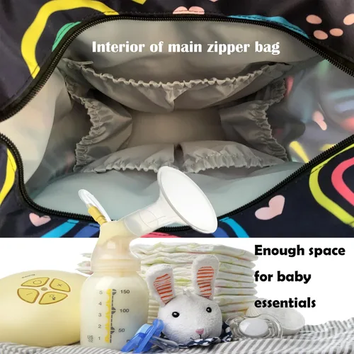 Miniatura 6 de MNSRUU Bolsa de pañales de calavera gris, mochila multifunción para pañales de viaje, bolsa de pañales de gran capacidad, mochilas para cambiar