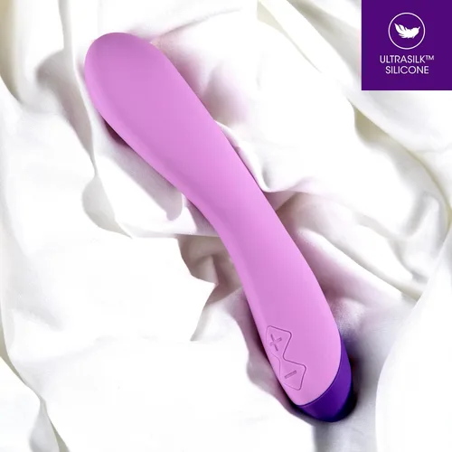 Miniatura 5 de Blush Wellness - Vibrador de punto G curva G de 8 pulgadas, varita de placer suave de silicona ultra suave, estimulador de clítoris y vaginal