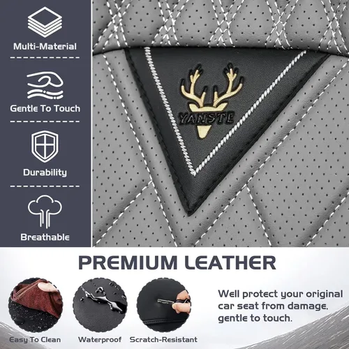 Miniatura 6 de Fundas de Asiento de Coche para Nissan Murano 2003-2026, Funda de Asiento Completa de Piel Nappa Impermeable, Protector de Asiento Automotriz