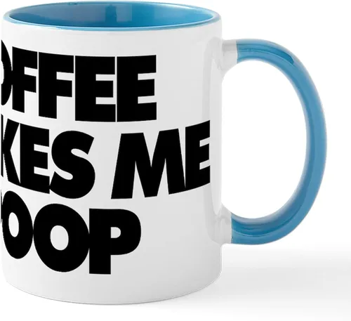 Miniatura 8 de CafePress Time To Poop Mugs Taza de café de cerámica de 11 oz (11.0 fl oz)