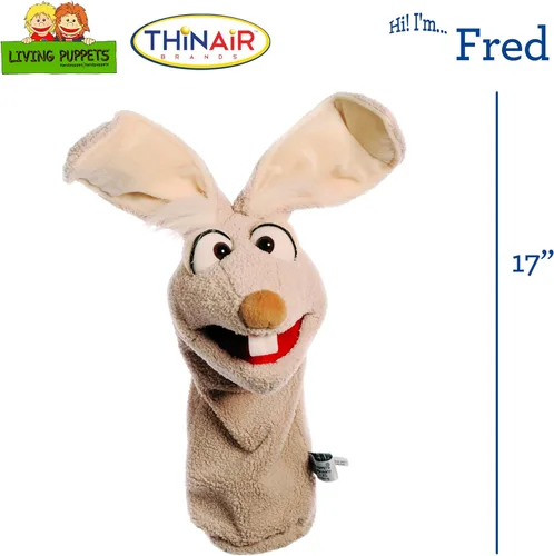 Miniatura 2 de Living Puppets - Conejo Fred de 17 Pulgadas, Marioneta de Mano de Peluche para Niños y Niñas
