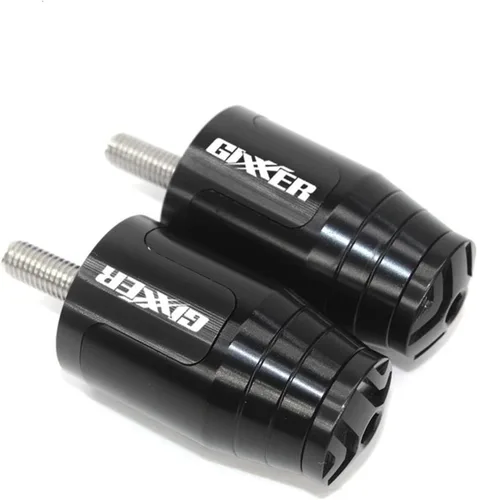 Manillar de motocicleta para motocicleta, peso final, agarres para manillar, tapa antivibración, enchufe plateado para Suzuki Gixxer 150sf 250sf 155