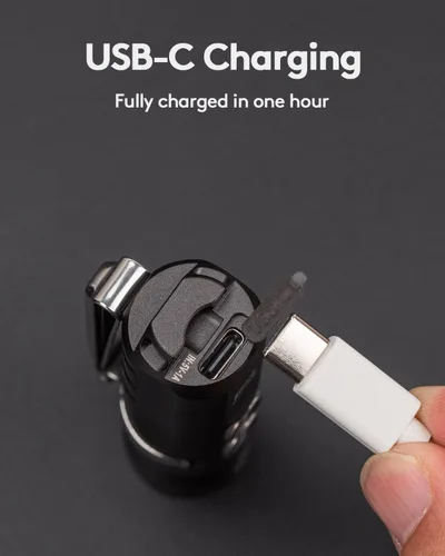 Miniatura 3 de RovyVon A23 G2 linterna recargable USB-C EDC de 1000 lúmenes, 6500K blanco frío 850mAh LED llavero linterna de bolsillo, con clip de bolsillo A23