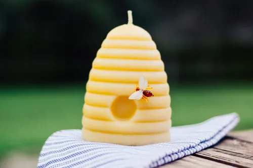Miniatura 3 de The Beeswax Co. - Vela grande de cera de abejas de colmena – Perfumada a miel natural, de larga duración y ecológica, mecha de algodón, cera