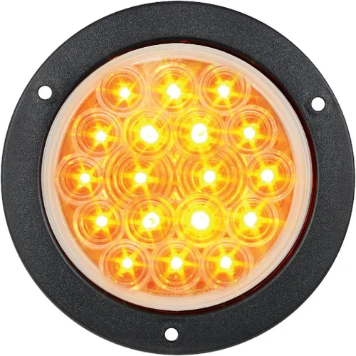 Miniatura 16 de GG Grand General 75870 Luz LED ámbar/ámbar (4" flota 18 brida montaje con bisel, 3 clavijas)