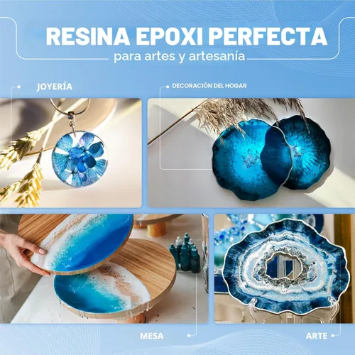 Miniatura 3 de CRAFT RESIN Kit de resina epoxi de 1 galón, resina epoxi transparente con bombas - Segura para alimentos y resistente a los rayos UV para arte DIY