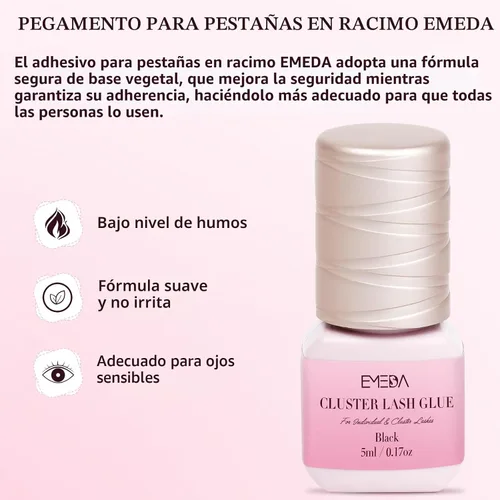 Miniatura 2 de Pegamento para Pestañas en Racimo Sensitive Open Eyes 3s de Fijación Fuerte y Larga Duración por 2 Semanas, Adhesivo de Pestañas Impermeable