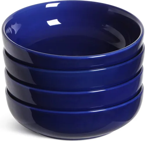 Miniatura 8 de LE TAUCI Tazones para pasta de 45 oz, Juego de tazones para ensalada para servir sopa, pasta, fideos, cena, platos de tazones grandes de cocina