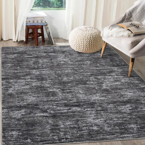 Miniatura 13 de RUGSREAL - Tapete pequeño de 2x3 con base de goma, resistente a las manchas, moderno, color liso, contemporáneo lavable, para la entrada, sala