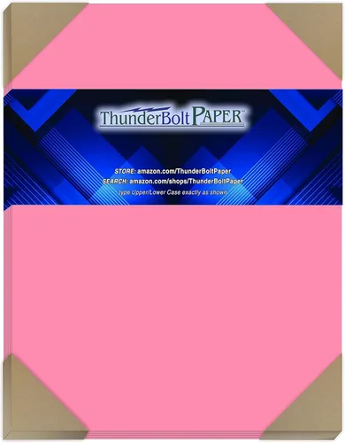 Miniatura 14 de Cubierta de papel de cartón de color rosa brillante de 440.9 lbs – Tarjeta de receta de 3.0 x 5.0 in, foto, tamaño del marco: cartulina
