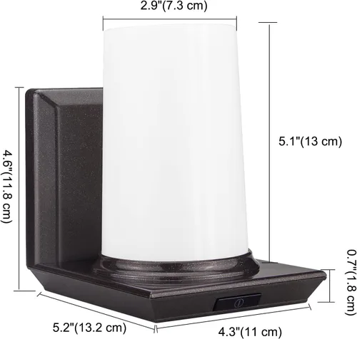 Miniatura 7 de HONWELL Lámpara de pared LED con batería para interiores, multicolor, aplique de pared para iluminación de habitación, luces de palo para hotel