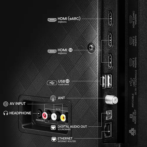 Miniatura 9 de Hisense Serie A7 Smart TV de 55 pulgadas 4K UHD con Google TV con control remoto de voz, modo de juego Plus, Chromecast incorporado