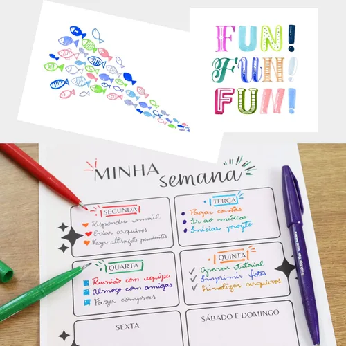 Miniatura 7 de Pentel Pluma con signo de pincel azul/violeta