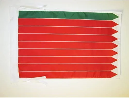 Miniatura 1301 de Bandera de México AZ FLAG, 45.7 x 30.5 cm, con cordones - Pequeñas banderas mexicanas de 30 x 45 cm - Bandera de 45.7 x 30.5 cm