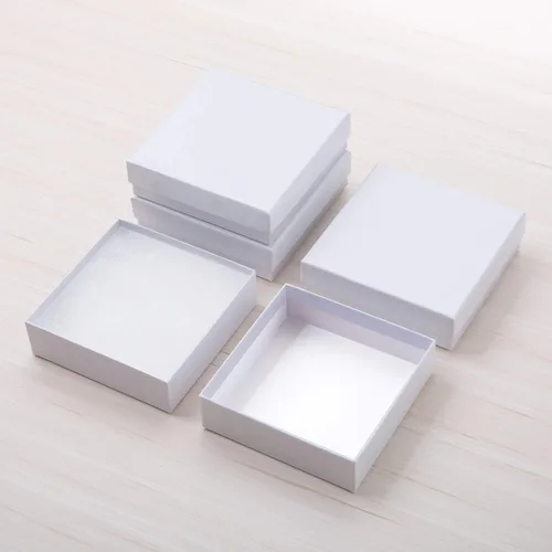 Miniatura 6 de GEFTOL Cajas de regalo de joyería, paquete de 96 cajas de joyería de cartón de 3.5 x 3.5 x 1 pulgadas, pequeñas cajas de regalo para joyas, aretes