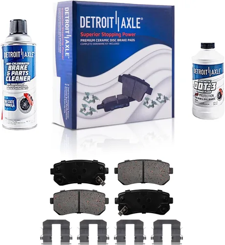 Miniatura 26 de Detroit Axle - Kit de freno trasero para Chevy GMC Silverado Sierra Suburban 1500 Yukon Tahoe Avalanche Cadillac Escalade Pinza de freno de disco
