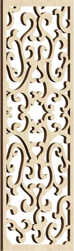 Miniatura 10 de Smithfield Paneles de pared decorativos de madera con calado, 13 3/8 pulgadas de ancho x 34 3/8 pulgadas de alto x 3/8 de alto, roble rojo rojo