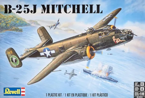 Miniatura 2 de Revell 1: 48 B25J Mitchell, marrón