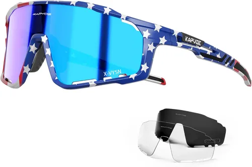 Miniatura 10 de KAPVOE Gafas de Ciclismo Polarizadas para Hombres y Mujeres MTB Bicicleta Montaña TR90 Gafas Deportivas para Correr Bicicleta K76 a09