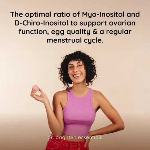 Miniatura 4 de Dr. Brighten Myoinositol Plus - Proporción formulada por médicos de mio- y D-quiro-inositol para apoyar los síntomas del SOP, el equilibrio