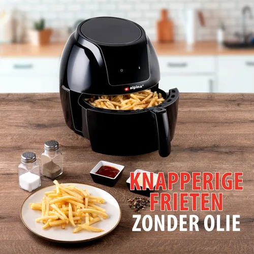 Miniatura 8 de alpina Air Fryer Oil Free Deep Fryer 5 Litre Electric Deep Fryer with Non-Stick Coating Digital Touch Screen 7-8 People