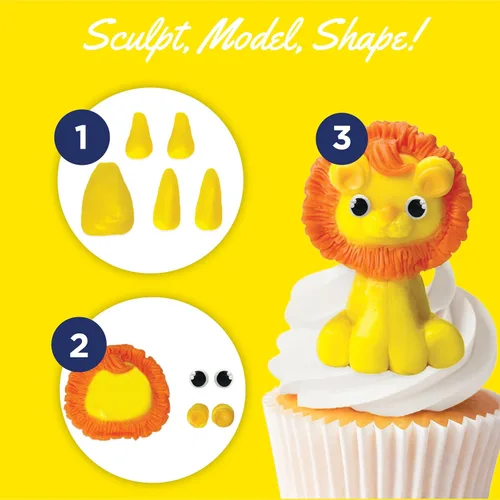 Miniatura 4 de Satin Ice ChocoPan - Chocolate blanco brillante para modelar (1 libra) para decoración de pasteles