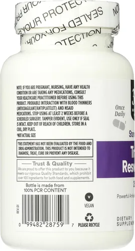 Miniatura 4 de Whole Foods Market, Transresveratrol 250Mg, 60 Cápsulas Vegg