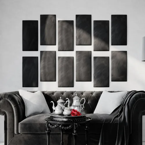 Miniatura 18 de Paneles de arte acústicos decorativos de terciopelo suave para pared, azulejos absorbentes e insonorizantes ecoamortiguadores, tablones suaves Blanco