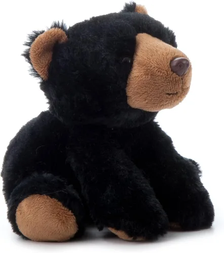 Miniatura 4 de The Petting Zoo Oso de peluche, regalos para niños, animales salvajes del zoológico Onez, juguete de peluche de oso negro de 9 pulgadas