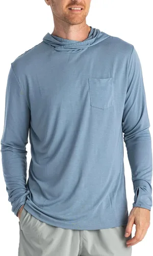 Miniatura 18 de Free Fly Sudadera ligera con capucha para hombre, con protección solar UPF 20+ para hombre, transpirable, manga larga, para pesca