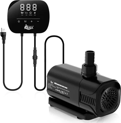 Miniatura 8 de AQQA Bomba de agua para acuario, bomba de retorno controlable con pantalla LCD, modo de flujo constante+modo de fabricación de ondas+modo