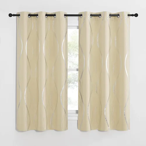 Miniatura 59 de NICETOWN Paneles de Cortinas Opacas para Dormitorio - Tratamiento de Ventanas con Aislamiento Térmico, Ojales Sólidos, Cortinas Opacas con Diseño