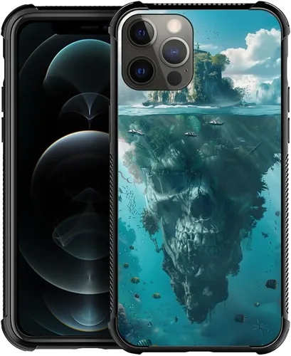 Miniatura 18 de CARLOCA Funda compatible con iPhone 11 Pro Max, patrón de carretera del desierto naranja alienígena, ultra protección, a prueba de golpes