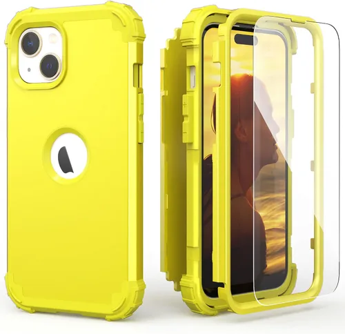 Miniatura 15 de IDweel Funda para iPhone 13 con Protector de Pantalla, para Funda iPhone 14, Híbrida Resistente a Golpes de Servicio Pesado Protección Cubierta Dura