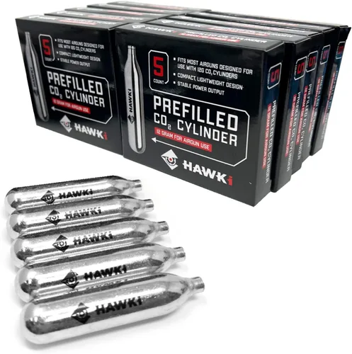 Miniatura 9 de Hawki Cartuchos de CO2 de 0.42 oz para pistolas de aire, pistolas BB, pistolas de Airsoft y accesorios de paintball