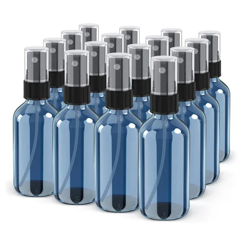 Miniatura 14 de Wedama Botella con atomizador, botella de spray de vidrio de niebla fina de 2 onzas, pequeños recipientes de líquido recargables para regar flores
