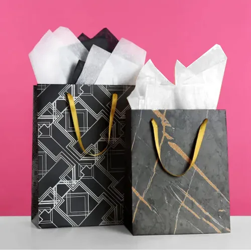 Miniatura 3 de 120 hojas de papel de seda blanco para bolsas de regalo, papeles de manualidades a granel para envolver obras de arte de bricolaje, decoración