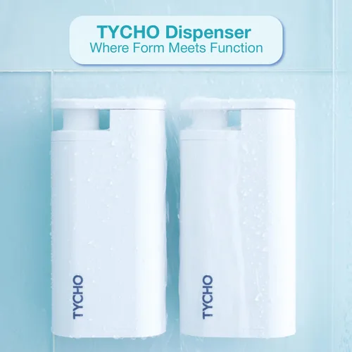 Miniatura 3 de TYCHO Dispensadores de ducha y champú hidratante y acondicionador hidratante (2+2) – No necesita herramientas para champú y acondicionador Champú