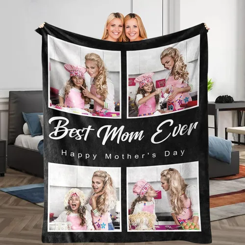Miniatura 14 de Novgarden Regalos de cumpleaños para mujeres, manta personalizada con imagen, manta de fotos personalizada, ideas de regalos de cumpleaños para mujer