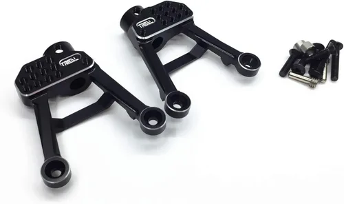 TREAL SCX10 II Torres de choque traseras de aluminio Torres de choque Aros de choque para Axial SCX10 2 90046 90047 Escala 1/10 Crawlers Camión Negro