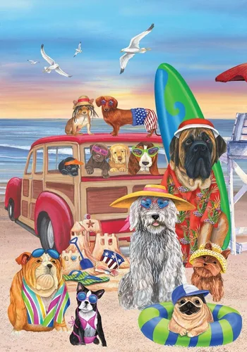 Miniatura 2 de Briarwood Lane Bandera de Jardín Dog Days of Summer