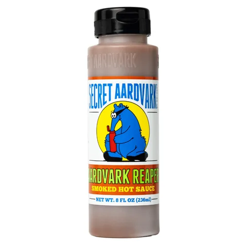Secret Aardvark Salsa picante Reaper - Carolina Reaper - Salsa picante ahumada, baja en carbohidratos, sin lácteos, salsa picante para barbacoa,