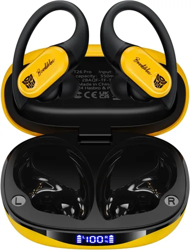 Miniatura 2 de Transformers TF-T26 Pro Audífonos inalámbricos Bluetooth 5.4 con orejeras, auriculares con ganchos para la oreja, tiempo de reproducción de 65H