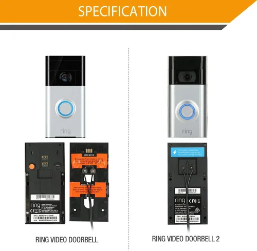 Transformador para timbre de puerta, adaptador de corriente de 18 V / 800 mA para Ring Video Doorbell, Ring Video Doorbell Pro y Ring Video Doorbell